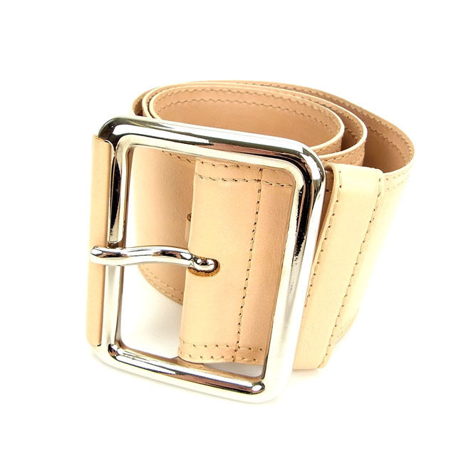 【BIGお買い物ラリー★30%OFFセール中】ドルチェアンドガッバーナ DOLCE&GABBANA ベルト ピンクベージュ レディース 中古