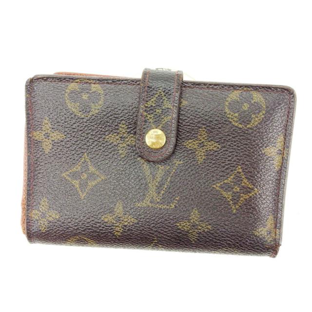 【BIGお買い物ラリー★30%OFFセール中】ルイ・ヴィトン LOUIS VUITTON 二つ折り財布モノグラム /ポルトモネ　ビエヴィエノワ ブラウン レディース 中古