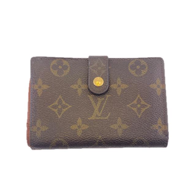 【BIGお買い物ラリー★30%OFFセール中】ルイ・ヴィトン LOUIS VUITTON 二つ折り財布モノグラム /ポルトモネ　ビエヴィエノワ ブラウン レディース 中古