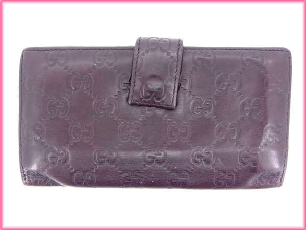 グッチ GUCCI 長財布グッチシマ ブラウン レディース 中古_6