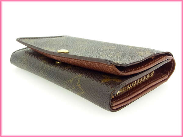 【30％OFF★週末タイムセール】ルイ・ヴィトン LOUIS VUITTON 長財布モノグラム /ポルトモネビエトレゾール ブラウン レディース 中古_3