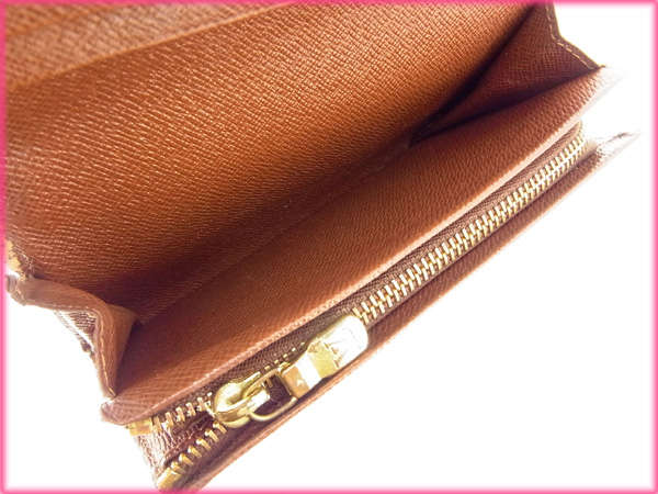 【30％OFF★週末タイムセール】ルイ・ヴィトン LOUIS VUITTON 長財布モノグラム /ポルトモネビエトレゾール ブラウン レディース 中古_5