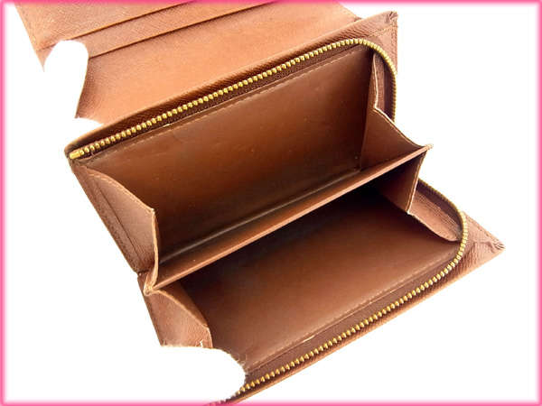 【30％OFF★週末タイムセール】ルイ・ヴィトン LOUIS VUITTON 長財布モノグラム /ポルトモネビエトレゾール ブラウン レディース 中古_6