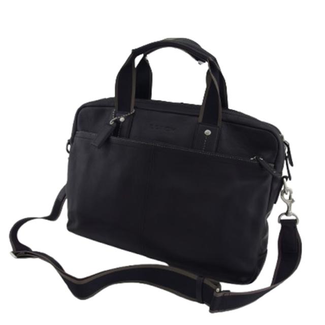 【BIGお買い物ラリー★30%OFFセール中】コーチ COACH ビジネスバッグ SV/BK ブラック レディース 中古