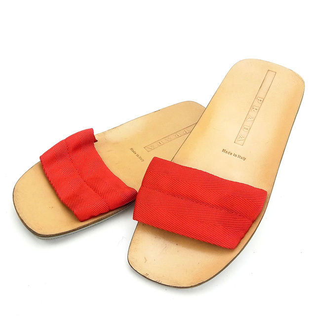 【BIGお買い物ラリー★30%OFFセール中】プラダ PRADA サンダル 14060 レディース 中古