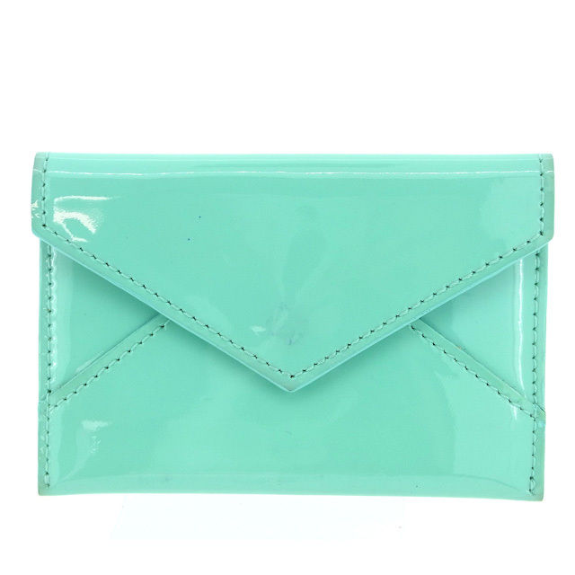 【BIGお買い物ラリー★30%OFFセール中】ティファニー TIFFANY&Co. カードケース ブルー レディース 中古