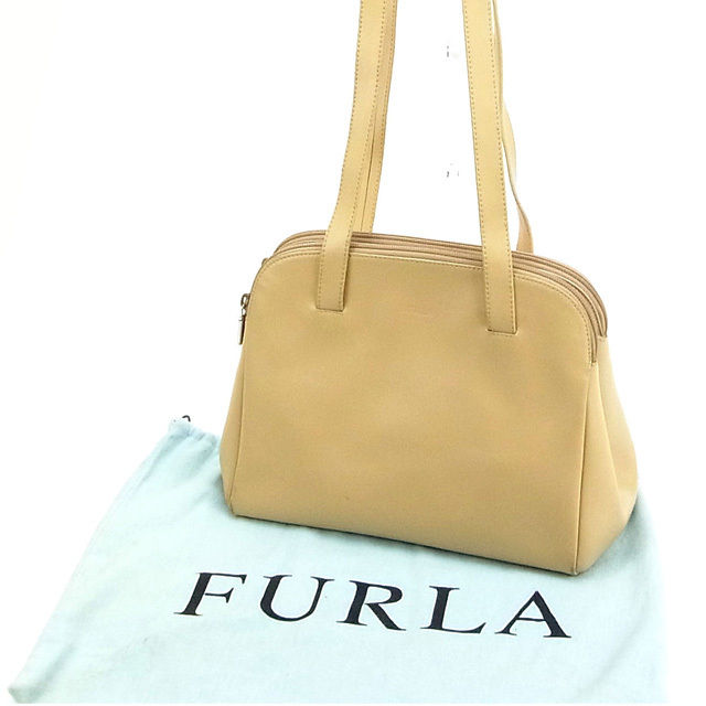 【BIGお買い物ラリー★30%OFFセール中】フルラ Furla ショルダーバッグ ベージュ レディース 中古