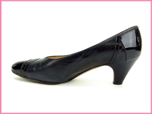 【30％OFF★週末タイムSALE】サルヴァトーレフェラガモ Salvatore Ferragamo パンプスパイソン型押し ブラック レディース 中古_3