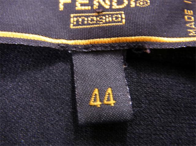 【30％OFF★週末タイムセール】フェンディ FENDI スカートベロア ♯44サイズ ブラック ブラウン レディース 中古_5