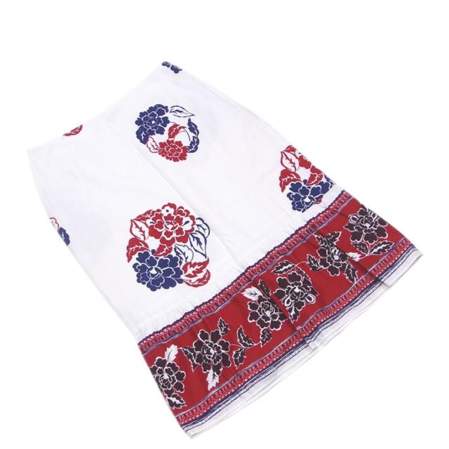 MIU MIU フラワープリント フレアスカート 38 MIU MIU フラワー