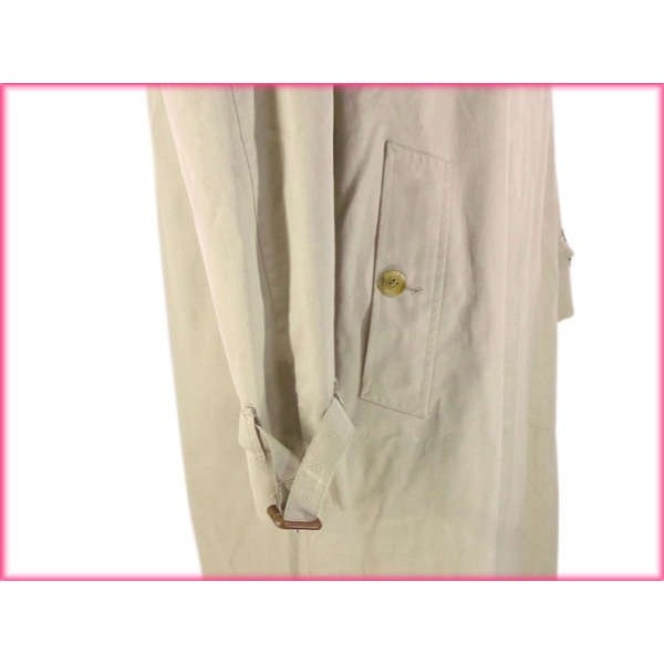 【週末セール★30％OFF】バーバリー BURBERRY トレンチコート裏地ノバチェック サイズ92/170 シングル ライトカーキ レディース 中古_3