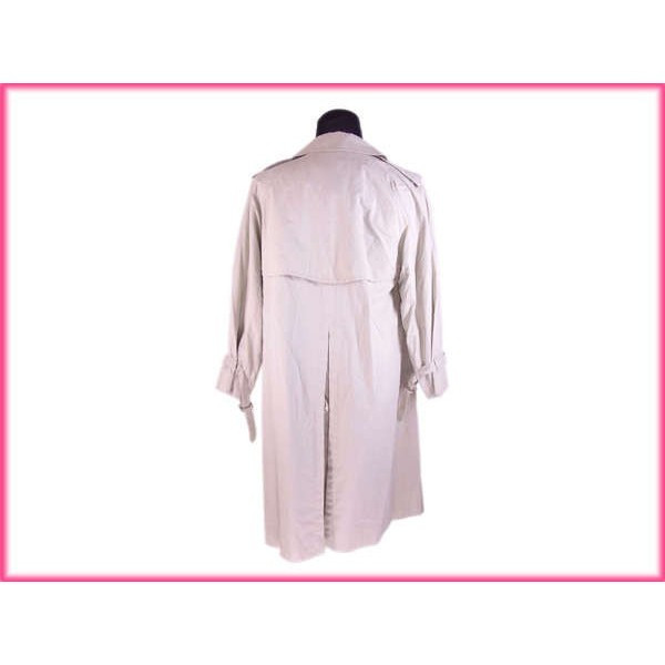 【30％OFF★週末タイムSALE】バーバリー BURBERRY トレンチコートトレンチ ロング丈 ライトベージュ レディース 中古_1