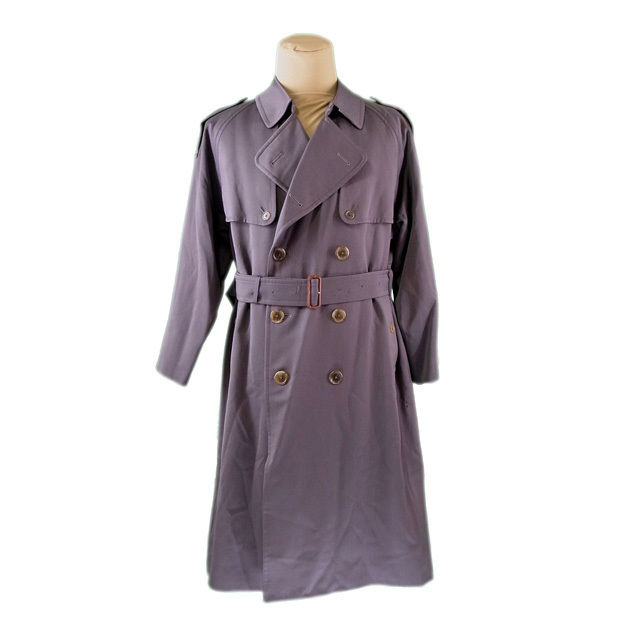 【BIGお買い物ラリー★30%OFFセール中】バーバリー BURBERRY トレンチコートトレンチ 一部キルティング グレー レディース 中古