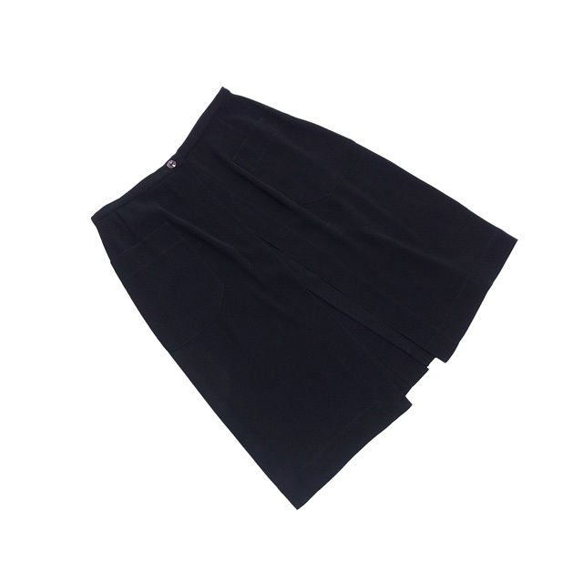 シャネル CHANEL スカートロゴボタン 38サイズ 前開き（重ね着用