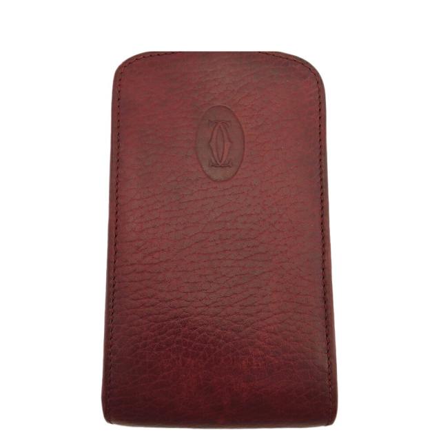 【BIGお買い物ラリー★30%OFFセール中】カルティエ CARTIER ポーチマストライン ボルドー レディース 中古