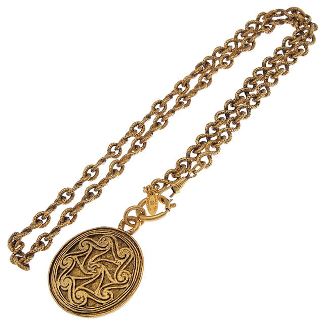 シャネル CHANEL ネックレスココマーク ゴールド レディース 中古