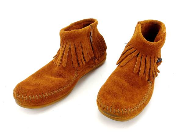 ミネトンカ Minnetonka ブーツ コンチョ フェザー ♯6 アンクル