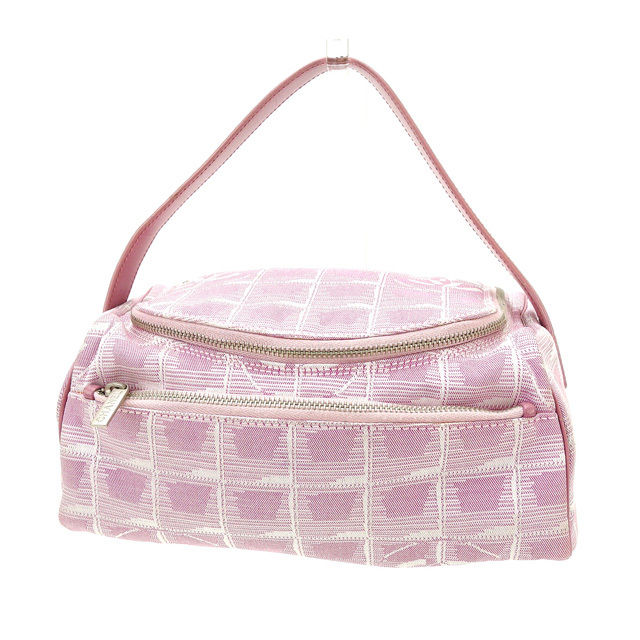 【BIGお買い物ラリー★30%OFFセール中】シャネル CHANEL ハンドバッグニュートラベルライン ピンク レディース 中古