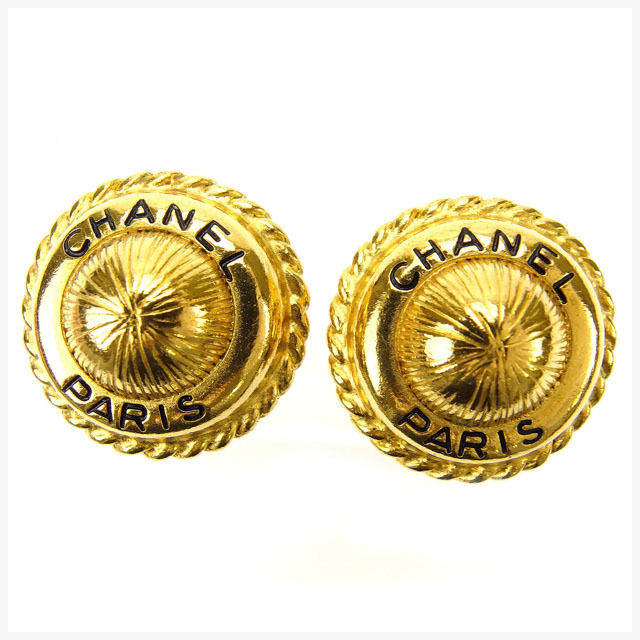 【GWタイムセール】シャネル CHANEL イヤリング ヴィンテージ ゴールド レディース 中古