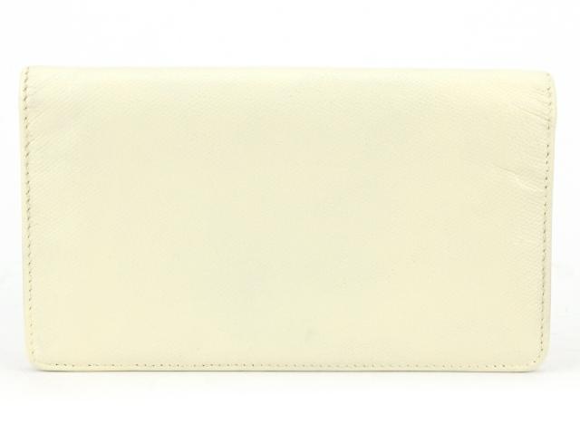 シャネル CHANEL 長財布ココボタン ベージュ レディース 中古