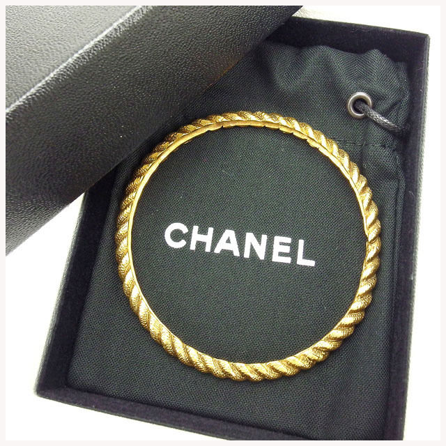 【30％OFF★週末タイムセール】シャネル CHANEL バングルヴィンテージ ゴールド レディース 中古