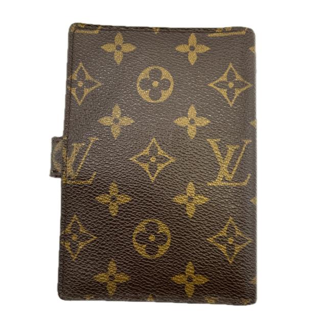 【週末タイムセール】ルイ・ヴィトン LOUIS VUITTON 手帳カバーモノグラム アジェンダPM ブラウン レディース 中古_1