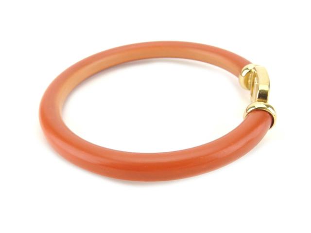 【30％OFF★週末タイムセール】サルヴァトーレフェラガモ Salvatore Ferragamo バングルヴァラ オレンジ ゴールド レディース 中古_3