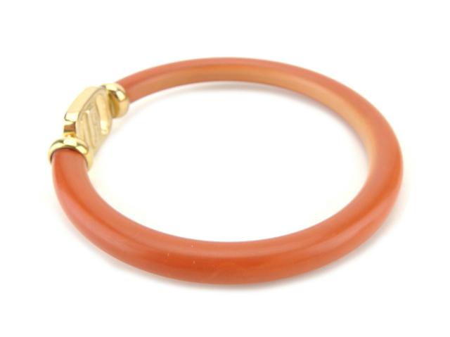 【30％OFF★週末タイムセール】サルヴァトーレフェラガモ Salvatore Ferragamo バングルヴァラ オレンジ ゴールド レディース 中古_4