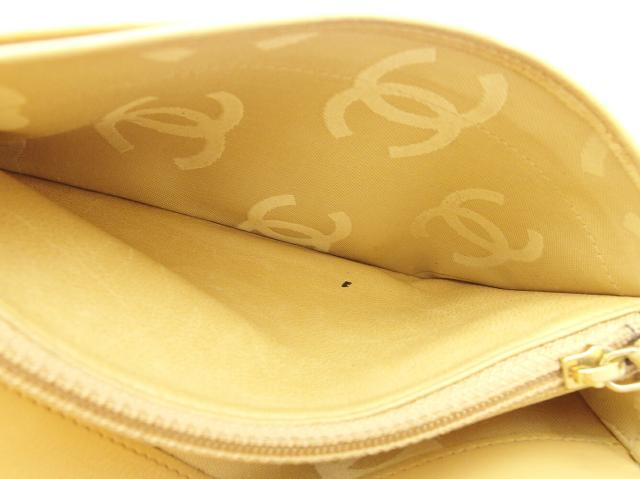 シャネル CHANEL 長財布ココマーク ベージュ レディース 中古_7