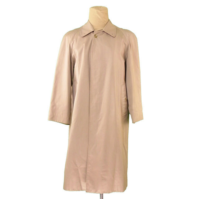 【BIGお買い物ラリー★30%OFFセール中】バーバリー BURBERRY トレンチコートステンカラー シングル ベージュ レディース 中古