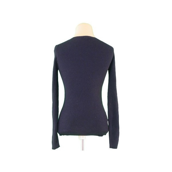 プラダ PRADA ニット リブ ♯42サイズ スポーツライン ブラック系