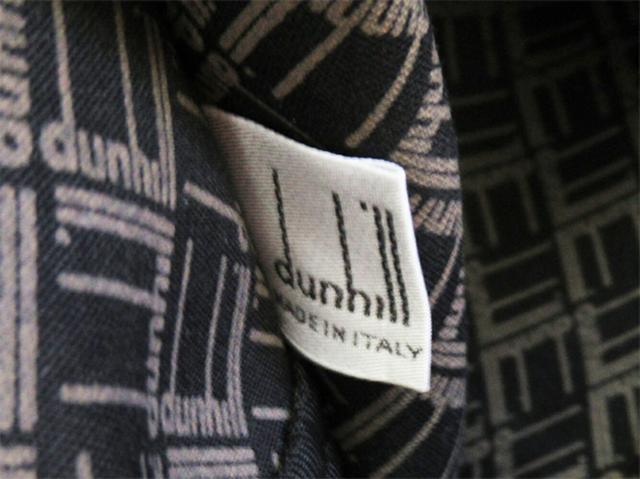 ダンヒル Dunhill ボストンバッグヘリンボーン グレー 灰色 ブラウン ゴールド レディース 中古_8