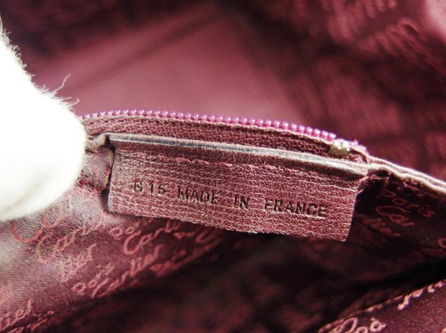 【週末タイムセール】カルティエ CARTIER ハンドバッグマストライン ボルドー ゴールド レディース 中古_9