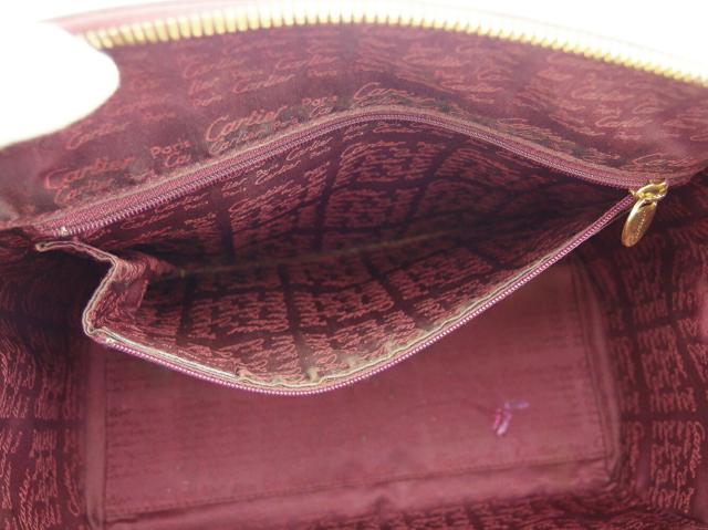 【週末タイムセール】カルティエ CARTIER ハンドバッグマストライン ボルドー ゴールド レディース 中古_7
