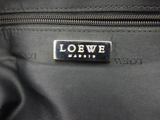 【30％OFF★週末タイムセール】ロエベ LOEWE ハンドバッグロゴ ベージュ シルエット レディース 中古_8
