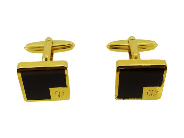 【30％OFF★週末タイムセール】ダンヒル Dunhill カフス2アイテムセット dマーク スウィヴル式 ワニロ式 ゴールド ブラック シルバー レディース 中古_1