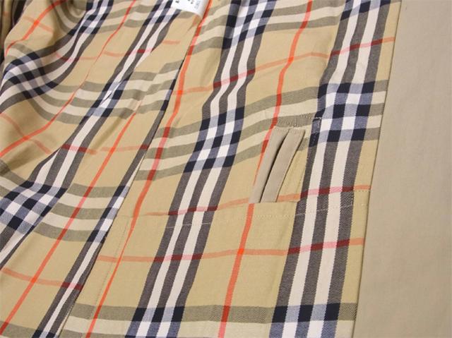 【30％OFF★週末タイムSALE】バーバリー BURBERRY トレンチコートステンカラー ♯7ARサイズ ベージュ レディース 中古_4