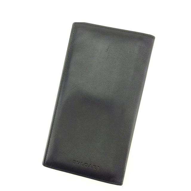 【BIGお買い物ラリー★30%OFFセール中】ブルガリ BVLGARI 札入れ ブラック レディース 中古