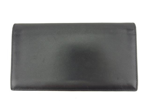 【GWタイムセール】ブルガリ BVLGARI 札入れ ブラック レディース 中古_1