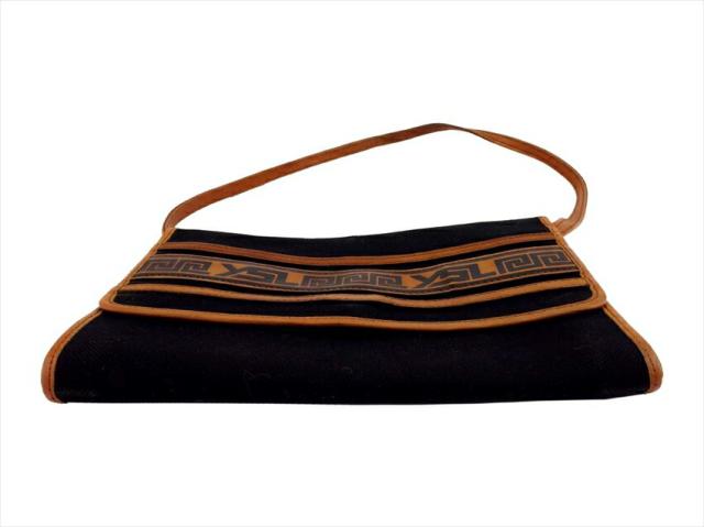 【30％OFF★週末タイムSALE】サンローラン SAINT LAURENT ショルダーバッグ キャンバス×レザー レディース 中古
