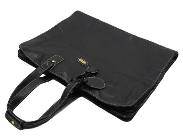 【週末セール★30％OFF】サルヴァトーレフェラガモ Salvatore Ferragamo ガーメントバッグロゴプレート ブラック ゴールド レディース 中古_2