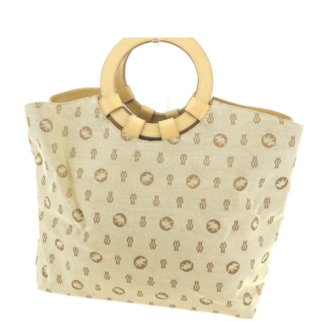 【BIGお買い物ラリー★30%OFFセール中】ハンティングワールド HUNTING WORLD トートバッグ 14059 キャンバス×レザー レディース 中古