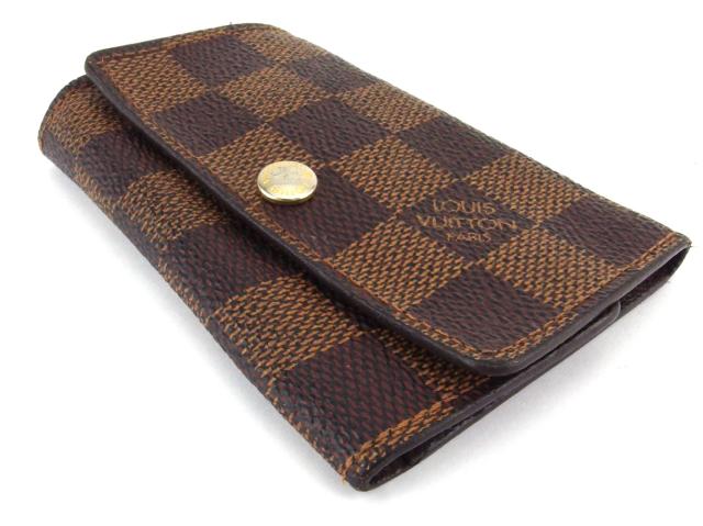 【30％OFF★週末タイムセール】ルイ・ヴィトン LOUIS VUITTON キーケースダミエ ミュルティクレ6 ブラウン ベージュ ゴールド ダミエキャンバス 中古_3