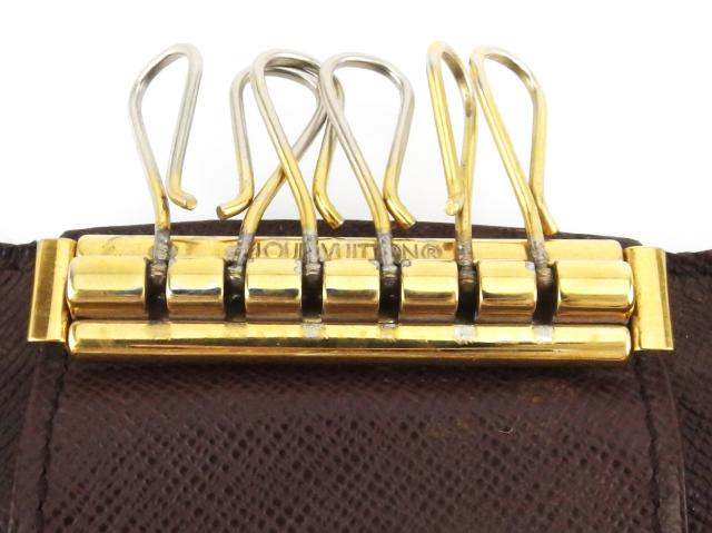 【30％OFF★週末タイムセール】ルイ・ヴィトン LOUIS VUITTON キーケースダミエ ミュルティクレ6 ブラウン ベージュ ゴールド ダミエキャンバス 中古_6