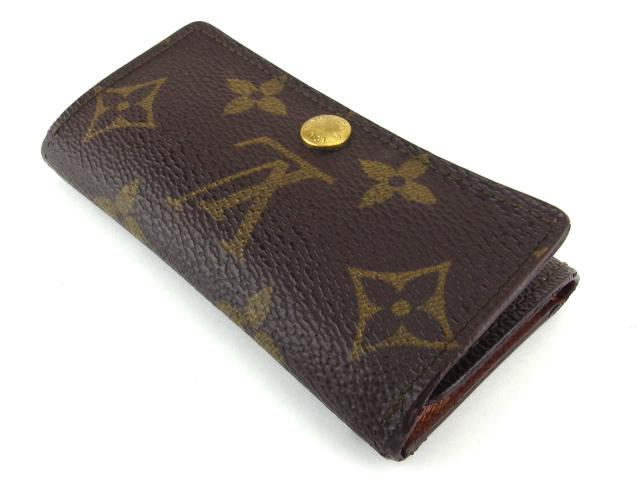 【30％OFF★週末タイムSALE】ルイ・ヴィトン LOUIS VUITTON キーケースモノグラム ミュルティクレ4 ブラウン ベージュ ゴールド モノグラムキャンバス 中古_2