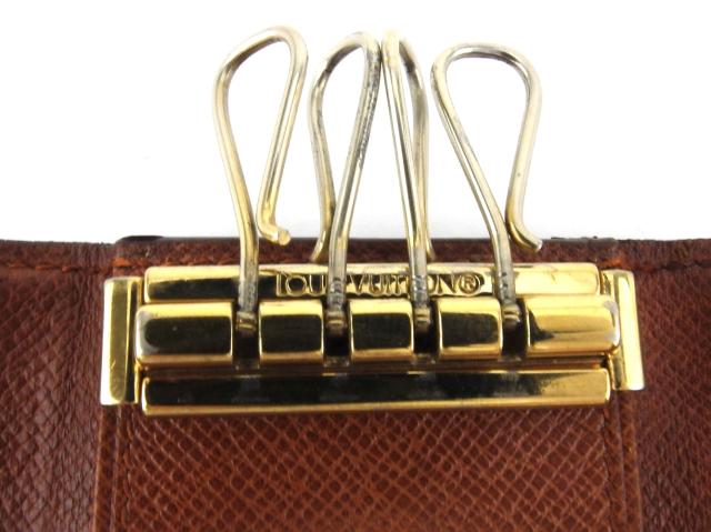 【30％OFF★週末タイムSALE】ルイ・ヴィトン LOUIS VUITTON キーケースモノグラム ミュルティクレ4 ブラウン ベージュ ゴールド モノグラムキャンバス 中古_6