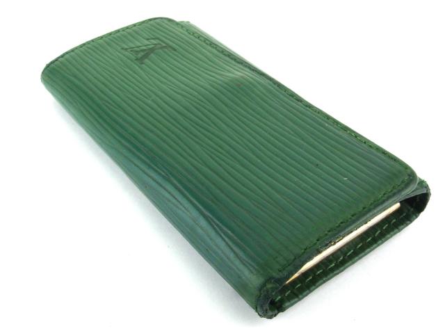 LOUIS VUITTON グリーン エピレザーキーケース ルイ・ヴィトン LOUIS VUITTON キーケースエピ ミュルティクレ4