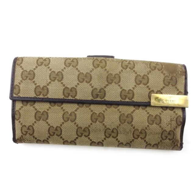 X'masセール☆30%OFF】グッチ GUCCI 長財布GGキャンバス ベージュ