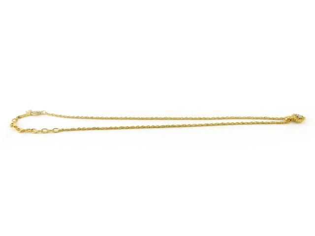 【GWタイムセール】ニナリッチ NINA RICCI ネックレスNRマーク ラインストーン付き ゴールド シルバー レディース 中古_4