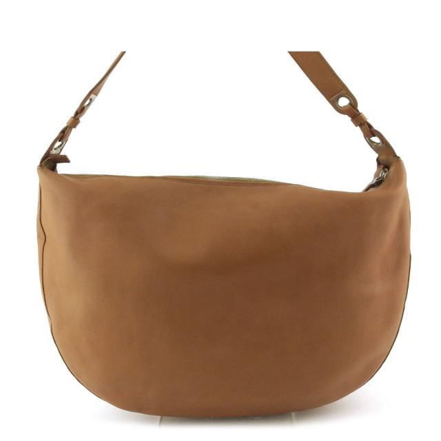 【BIGお買い物ラリー★30%OFFセール中】サルヴァトーレフェラガモ Salvatore Ferragamo ショルダーバッグガンチーニ ベージュ シルバー レザー レディース 中古